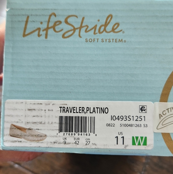 LifeStride Womens Traveler Platino Beige Loafers Size  11 W. New with box. - Picture 8 of 16